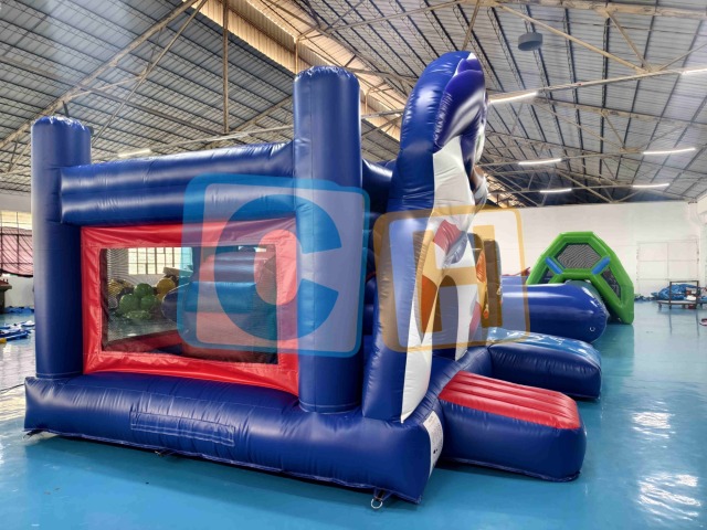 Snooker Surprise Jump 'n Slide Inflatable Bounce House with Blower