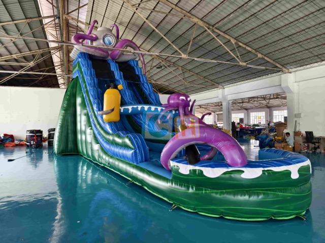 Bounce house inflatable water slide