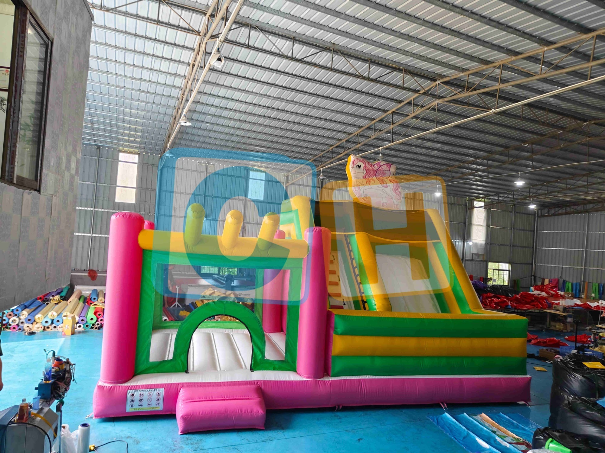 UNICORN Giant Slide Inflatable Bouncer