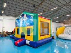Astronaut Inflatable Jump 'n Slide Bounce House