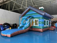 Blue Type Bouncy House For Adults
