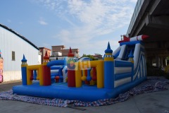 Rocket theme inflatable kids playground