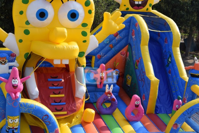 Inflatable SpongeBob bounce house indoor playground