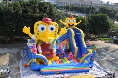 Inflatable SpongeBob bounce house indoor playground