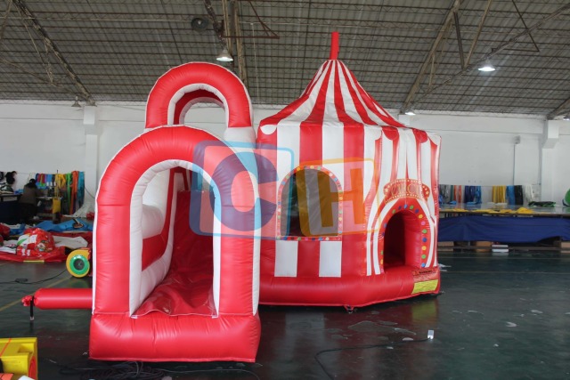 Circus Bouncy Castle With Slide