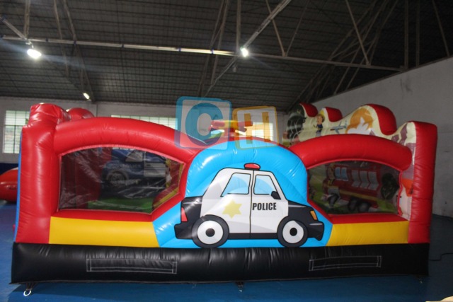 Inflatable outdoor playground