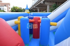 Rocket theme inflatable kids playground