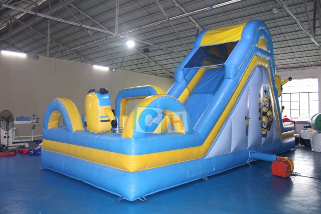 Adult inflatable playground with obstacle course