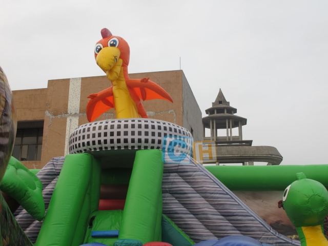 Hot selling inflatable dinosaur playground