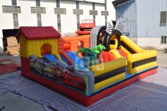 Indoor inflatable race car playground for sale