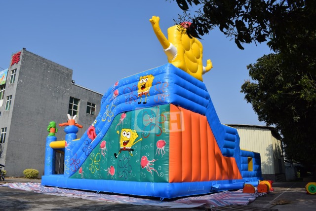 Inflatable SpongeBob bounce house indoor playground