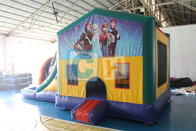 Frozen Bounce Combo With Slide Pool