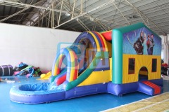 Frozen Bounce Combo With Slide Pool