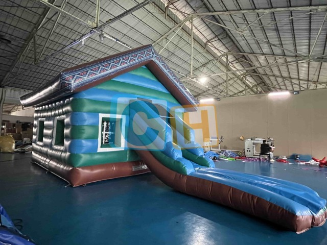 Blue Type Bouncy House For Adults