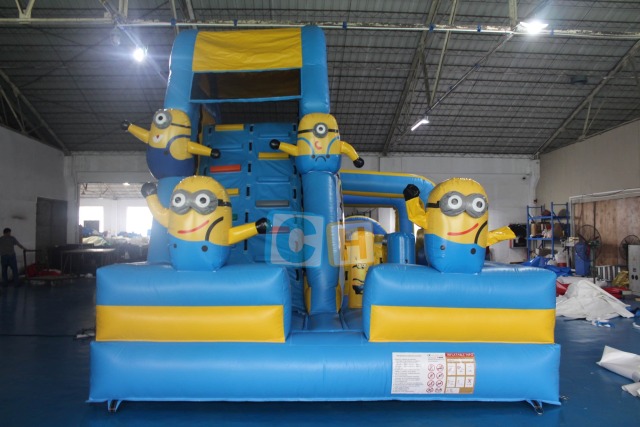 Adult inflatable playground with obstacle course