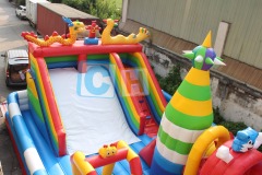Commercial obstacle course inflatable playgrounds