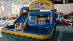 Water Game Small Bouncy House with Slide
