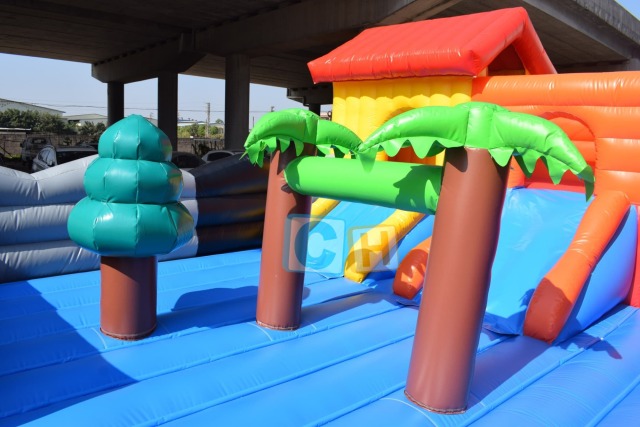 Indoor inflatable race car playground for sale