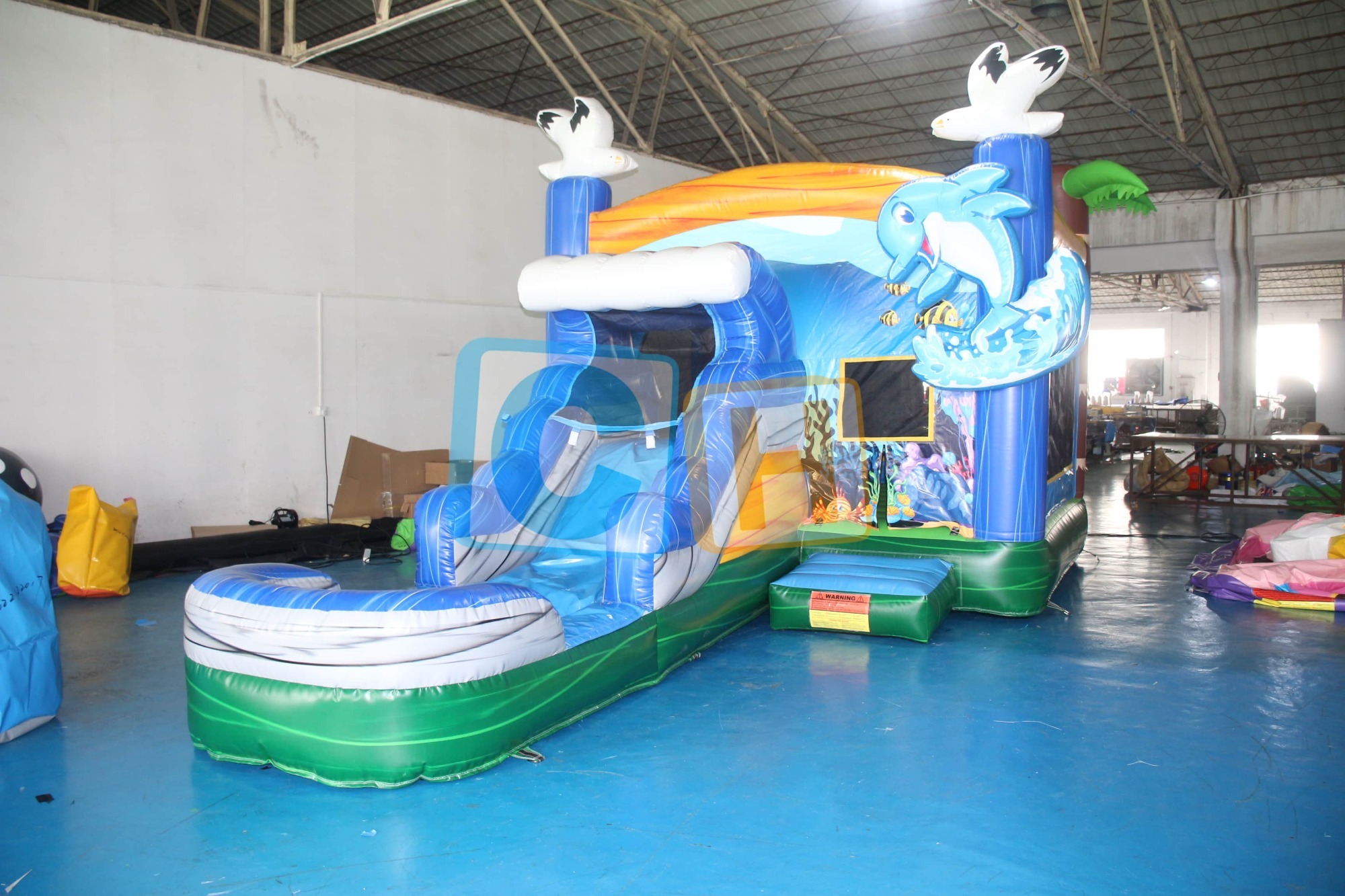 Dolphin Water bounce Combo With Slide