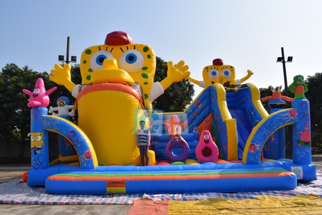 Inflatable SpongeBob bounce house indoor playground