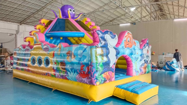 Outdoor inflatable playground