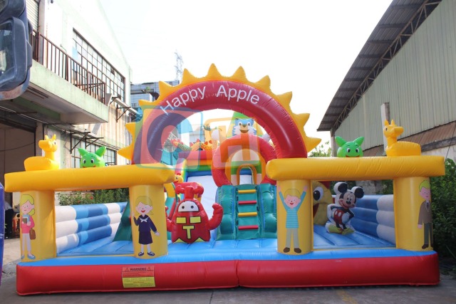Commercial obstacle course inflatable playgrounds