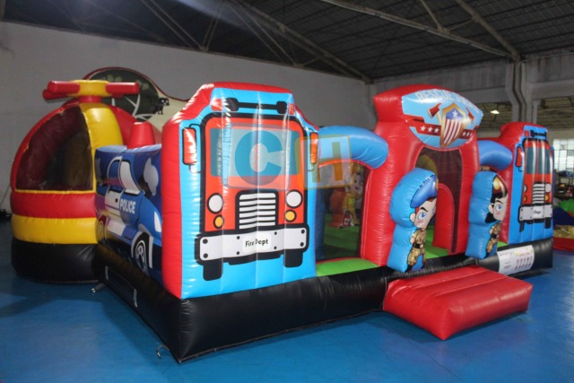 Inflatable outdoor playground