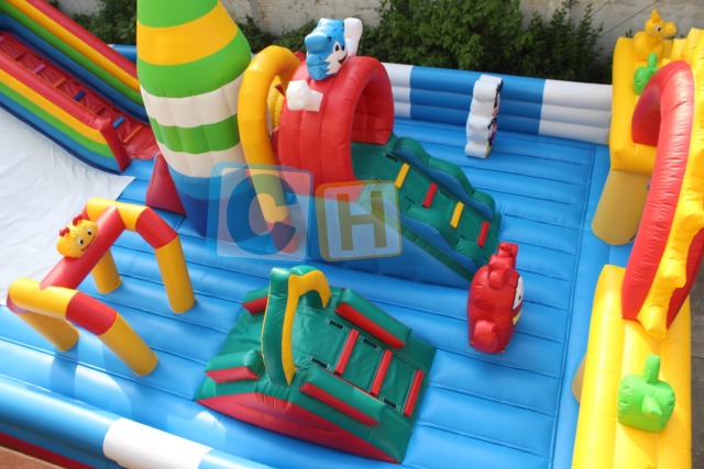 Commercial obstacle course inflatable playgrounds