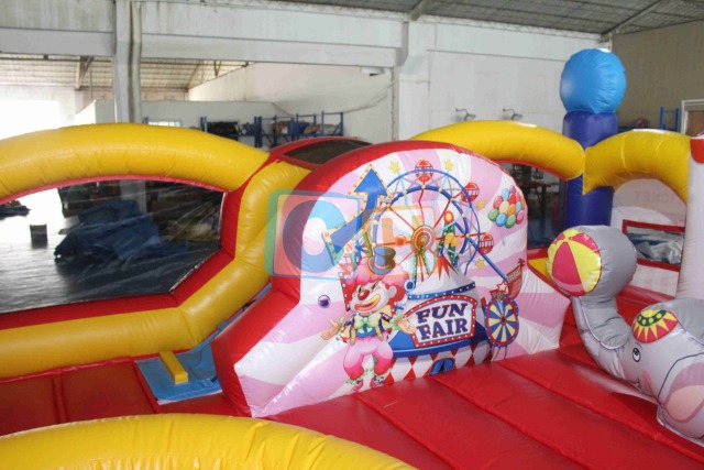 Circus Theme Childrens Bounce Combo