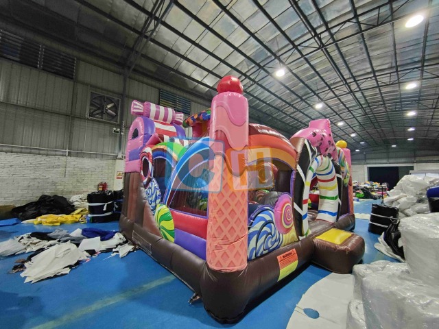 Candyland Childrens Outdoor Bounce Slide