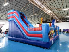 Inflatable indoor playground equipment with slide