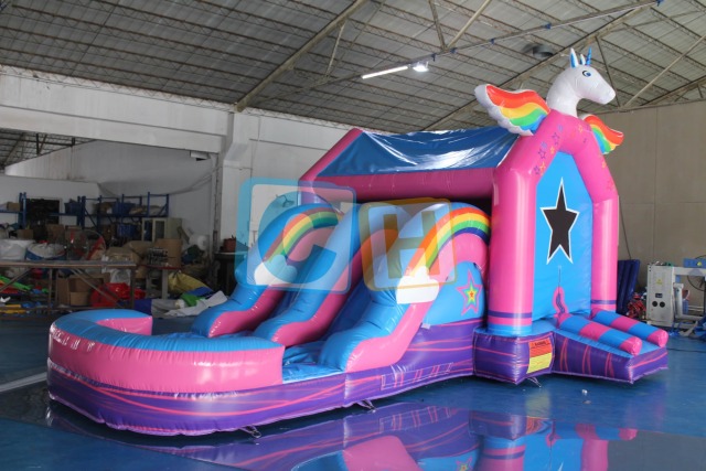 Unicorn Bounce House And Water Slide
