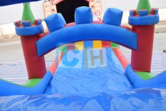 Colorful Inflatable Bouncing Combo With Slide
