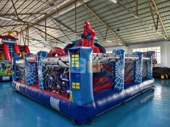 Indoor Marvel theme inflatable playground fun city