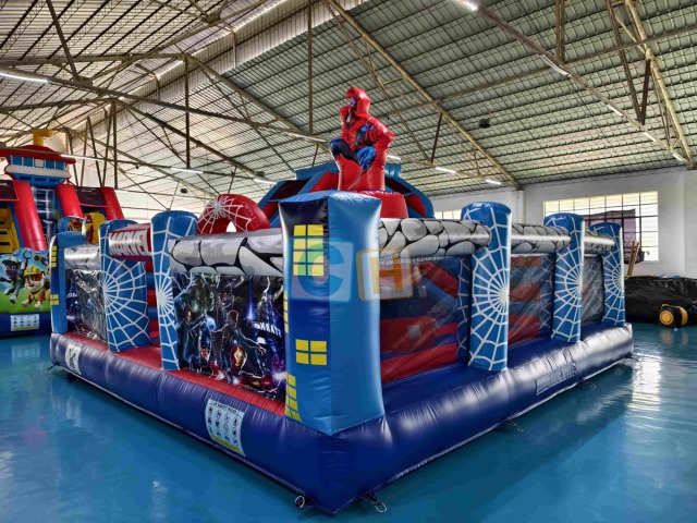 Indoor Marvel theme inflatable playground fun city