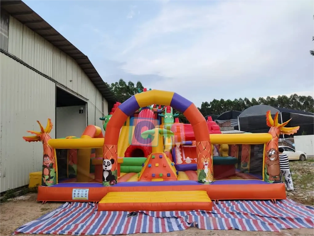 Largest dragon theme inflatable playground
