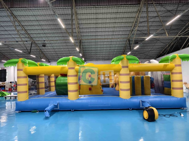 Mammoth theme inflatable playground for party
