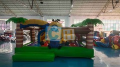 Minions Large Bouncy House With Obstacle