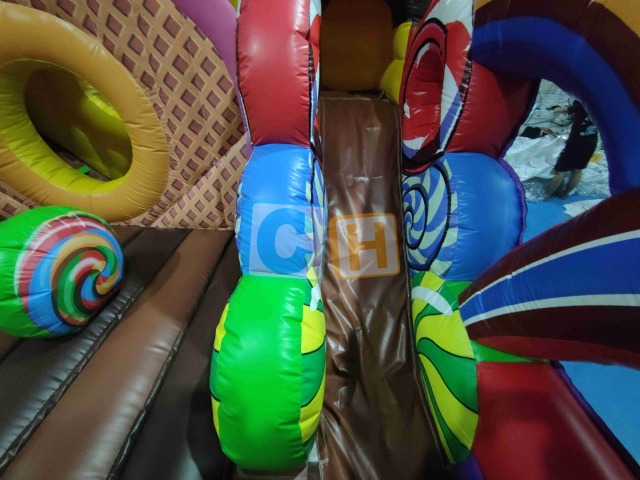 Candyland Childrens Outdoor Bounce Slide