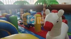 Minions Large Bouncy House With Obstacle