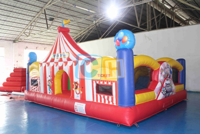 Circus Theme Childrens Bounce Combo