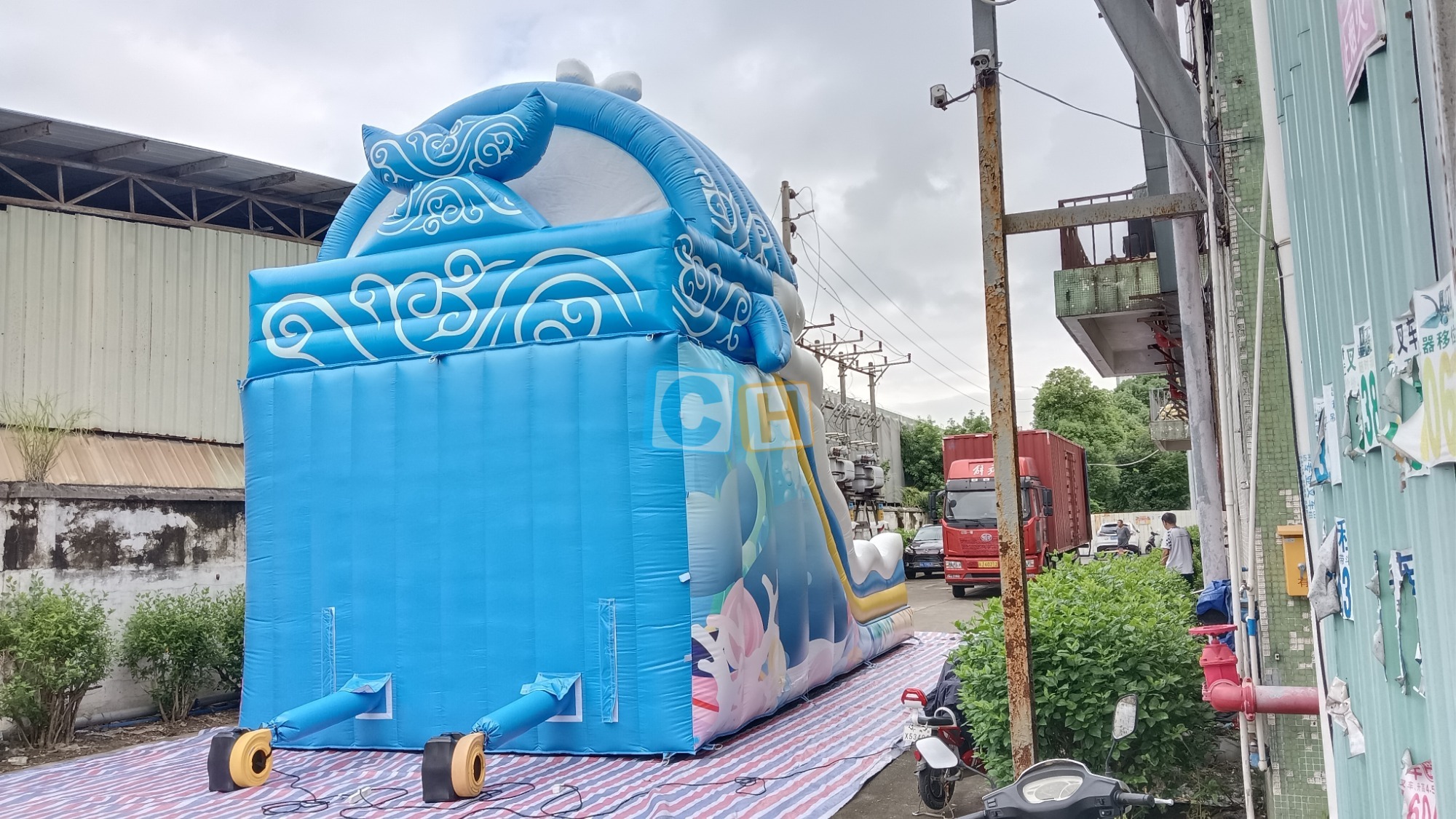 Inflatable Slide And Bouncer