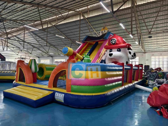 Paw Patrol inflatable castle slide playground