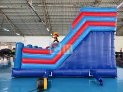 Inflatable indoor playground equipment with slide