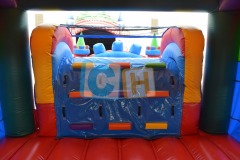 Colorful Inflatable Bouncing Combo With Slide