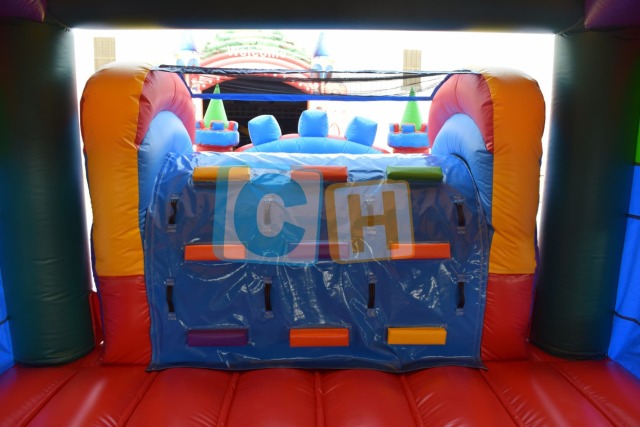 Colorful Inflatable Bouncing Combo With Slide