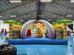 Mammoth theme inflatable playground for party
