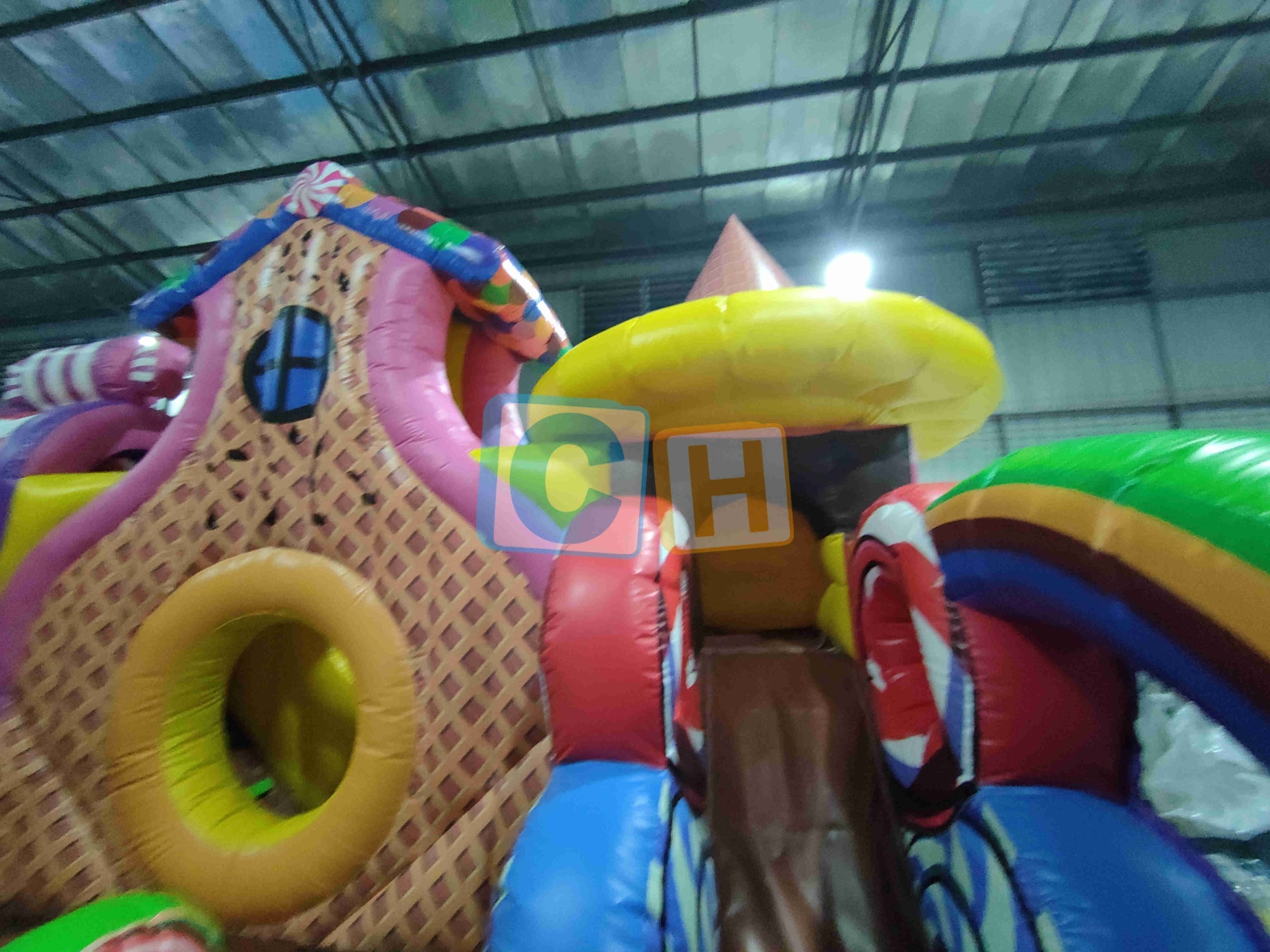 Candyland Childrens Outdoor Bounce Slide