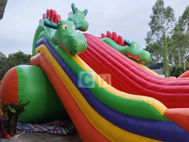 Largest dragon theme inflatable playground
