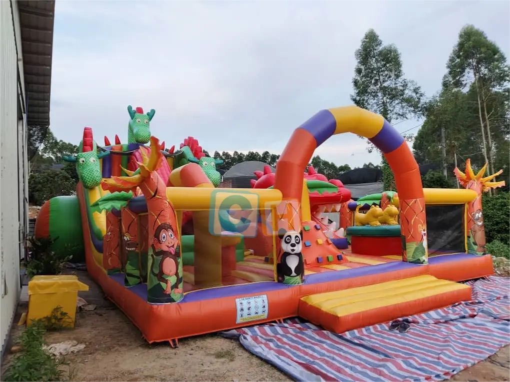 Largest dragon theme inflatable playground